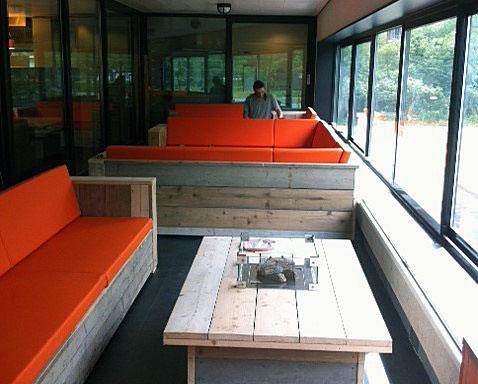 Lounge terras in de serre bedrijfsrestaurant afbeelding 4
